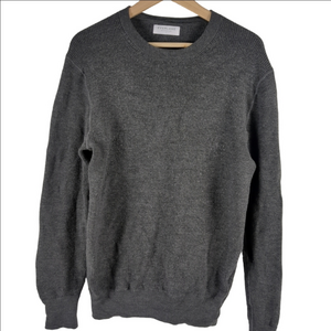Everlane Men's Merino Wool Gray Crewneck Pullover Sweater Size Large